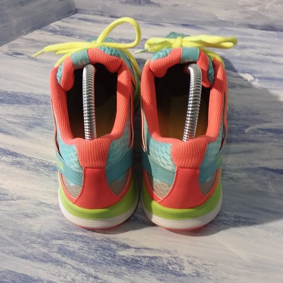 Reebok Sublite Duo Teal Pink Neon Flow Trainers Running Woman size 7 - Picture 4 of 9